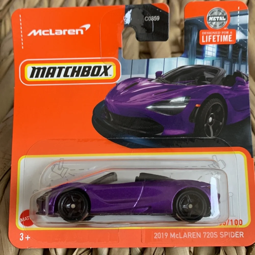 2019 McLaren 720S Spider Matchbox Convertible Purple Car MB85 Diecast MBX 2024 🆕